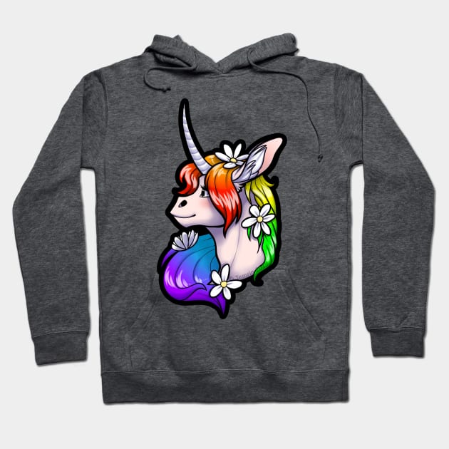 Pride Rainbow Unicorn Hoodie by Temrin